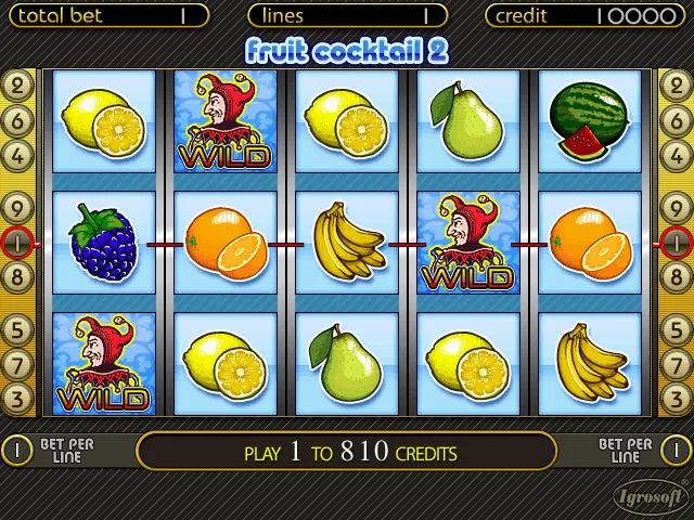 Pantalla principal de Fruit Cocktail 2